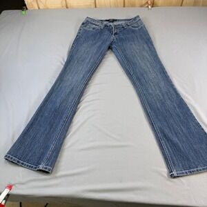 G.‎ tton Style by Paris Womens Low Rise Bootcut Jeans Blue Embroidered Size 7
